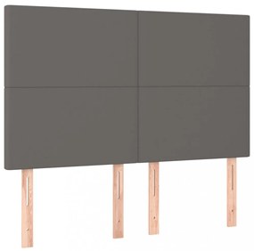 4 db szürke műbőr fejtámla 72 x 5 x 78/88 cm