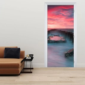 Fotótapéta ajtóra - Sziklák a tengerben (95x205cm)