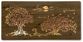 Li-Go 5307/DUB2 - LED Fényerőszabályozható fali dekoráció LED/24W/230V 120x60 cm tölgy