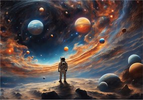 Fotótapéta Űrhajós Bolygók Galaxis Tapéta Gyerekeknek Fiú 350x250