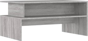 vidaXL szürke sonoma színű szerelt fa dohányzóasztal 90 x 55 x 42,5 cm