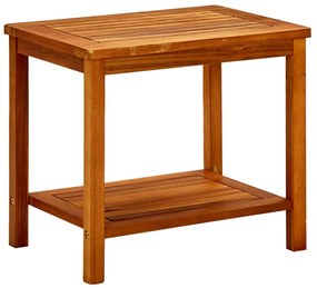 Tömör akácfa dohányzóasztal 50 x 35 x 45 cm