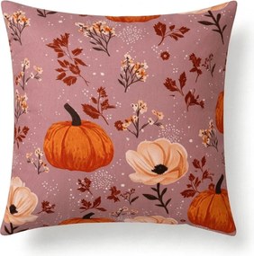 Mikroszálas párnahuzat PUMPKINS ROSAVIE 45x45 cm, óarany rózsaszín