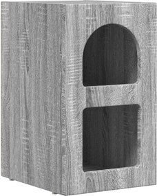 vidaXL Éjjeli asztal Szürke Sonoma 29,5 x 33,5 x 50 cm Faanyag