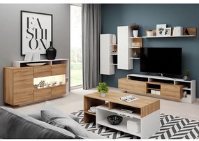 Nappali sor, tölgy grandson/fehér, ALICANTE