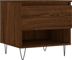vidaXL barna tölgyszínű szerelt fa dohányzóasztal 50 x 46 x 50 cm