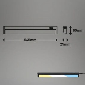 Brilo - LED Pultmegvilágító LED/6,5W/230V 2700/4000/6500K