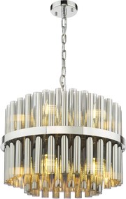 Dar Lighting glamour modern függeszték imani füstös csiszolt króm darima1250