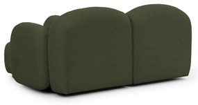 Zöld buklé sarokkanapé (jobb oldali-heverő résszel) Orbit – Ropez