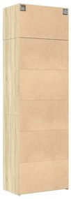 sonoma tölgy szerelt fa tárolószekrény 70 x 42,5 x 225 cm