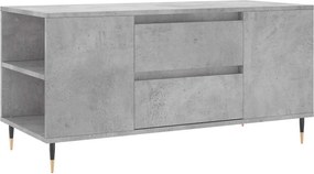 vidaXL betonszürke szerelt fa dohányzóasztal 102x44,5x50 cm