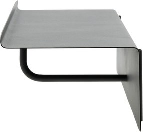 Fekete acél fali fogas polccal 21,5 cm A-Coat – Zone