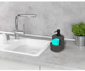 WENKO 54667100 - Szappanadagoló FESTIVAL 10,5x18 cm fekete