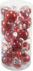 Gyönyörű Karácsonyfadíszek Piros Színben Prémium Karácsony