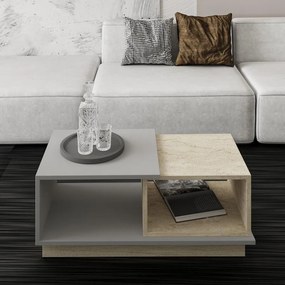 Dohányzóasztal Consept - Travertine, Grey