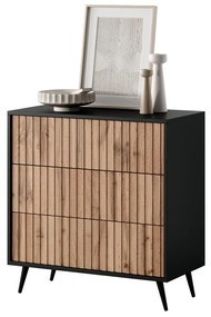 Komód Biel B6  (fekete). 1099297