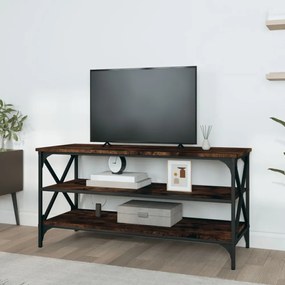 füstös tölgy színű szerelt fa TV-szekrény 100x40x50 cm