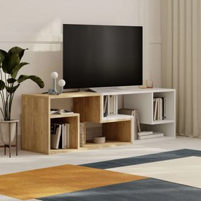 TV szekrény Glis - Sapphire Oak, White