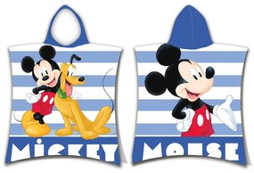 Kék frottír gyerek fürdőponcsó Mickey – Jerry Fabrics