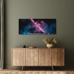 Kép - Rózsaszín-kék füst (120x50 cm)