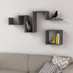 Fali polc Follow - Anthracite