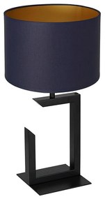 Luminex Asztali lámpa 1xE27/60W/230V 45 cm kék/arany LU3406