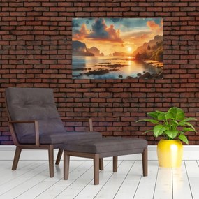 Kép - Kilátás a partról (90x60 cm)