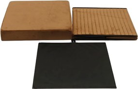 MALAGA összehajtható tárolós puff 38 cm ,barna