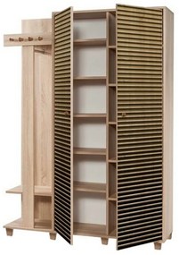 Garmanto Sonoma Oak Double szekrényes fogas