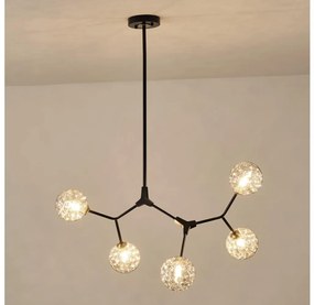 Csillár rúdon 5xG9/15W/230V szürke