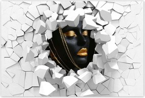 Poszter 60x40 Arannyal bevont fej