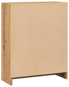 kézműves tölgy szerelt fa könyvespolc 60 x 24 x 76 cm