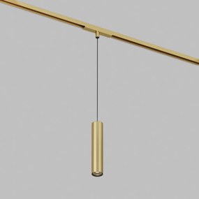 DK/EU-5744-SB Shine Track light, SPOT 3000 series, D40*H200*L1500mm wire, LED, 48V DC, 8W, RA≥90, 3000K, IP20, satin brass color, aluminum — DK/EU-5744-SB