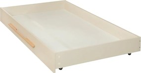 Bézs ágyneműtartós gyerekágy ágyrács nélkül 90x200 cm Kids – Roba