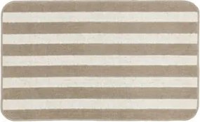 Livarno home Fürdőszobaszőnyeg 60 x 100 cm (fehér/bézs/csíkos)