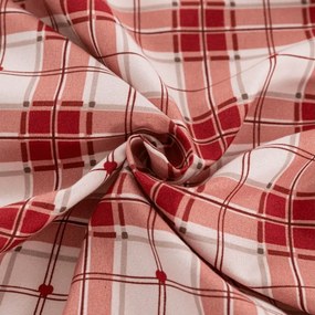Mikroszálas lepedő TARTAN HEART színes 180x200 cm