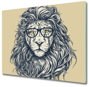 Üveg vágódeszka oroszlán csípő 60x52 cm