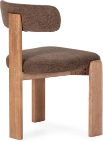 Barna kárpitozott étkezőszék szett 2 db-os Nadia – MOME