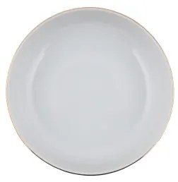 24 darabos porcelán étkészlet, fehér/arany