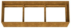 Corten acél kerti magaságyás 120 x 40 x 40 cm