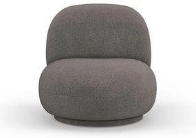 Szürke buklé fotel Chuck – Micadoni Home