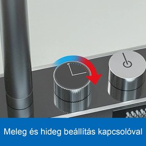 Catania multifunkciós rozsdamentes mosogató digitális csapteleppel