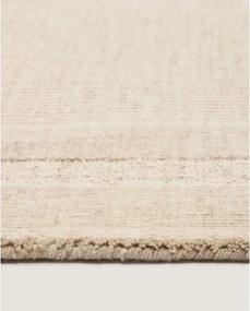 Krémszínű kézi szövésű gyapjú szőnyeg 160x230 cm Dalena – Kave Home