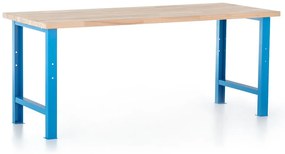 Műhelyasztal Basic, 200 x 80 cm, kék - ral 5012