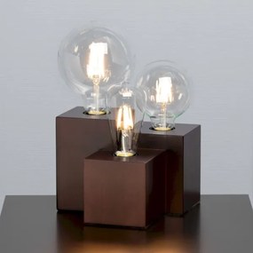 Spot-Light 2276376 - Vincent asztali lámpa 3xE27/15W/230V