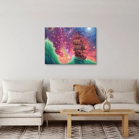 Kép - Hajó űr égbolttal (70x50 cm)