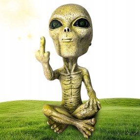 Álló Űrlény Kert Napelemes Lámpa Vízálló Dekoráció