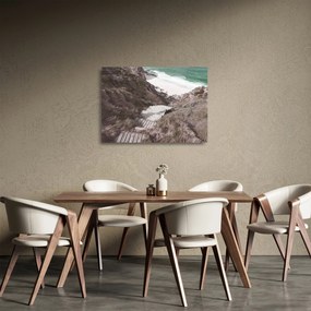 Üveg kép - Utazás a Smaragd-tengerhez (70x50 cm)