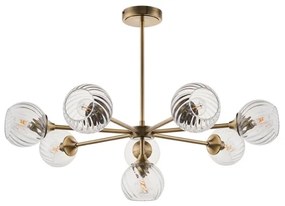 Endon 103172 - Csillár ALLEGRA 8xE14/7W/230V réz/átlátszó