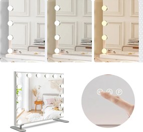 Asztali kozmetikai tükör LED világítással